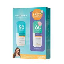Kit Protetor Solar Sunless FPS 50 Adulto FPS 60 Kids 120g Cada Alta Proteção UVA/UVB, Uso Diário