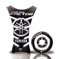 Kit Protetor Tanque Adesivo Moto Yamaha Factor Ano + 2016 Preto