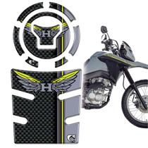 Kit Protetor Tanque Bocal Resinado Bros 160 25/26 CARBONO AM Kit Protetor Tanque Bocal Resinado Bros 160 25/26 CARBONO AM