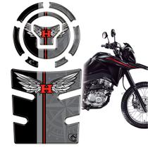 Kit Protetor Tanque Bocal Resinado Bros 160 25/26 CINZA