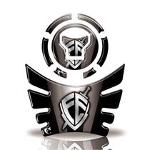 Kit Protetor Tanque E Bocal Moto Honda Acima 2018 Fé Preto