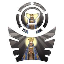 Kit Protetor Tanque E Bocal Moto Honda Acima 2018 Nossa Senhora Preto