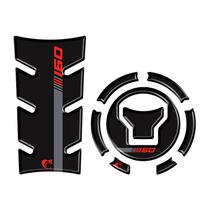 Kit protetor tanque moto START 160 ano 2025 Preto Cinza e Vermelho Kit protetor tanque moto START 160 ano 2025 Preto Cinza e Vermelho