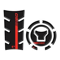 Kit protetor tanque moto START 160 ano 2025 preto e Vermelho Kit protetor tanque moto START 160 ano 2025 preto e Vermelho