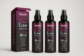 Kit Protetor Térmico 10 em 1 Meu Liso, Minha Vida 3 Unidades Rhenuks Cosméticos