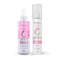 Kit Protetor Térmico e Body Splash Magia de Unicórnio Forever Liss