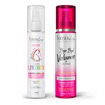 Kit Protetor Térmico Magia de Unicórnio e Bye Bye Volume Forever Liss Kit Protetor Térmico Magia de Unicórnio e Bye Bye Volume Forever Liss