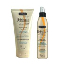 Kit Protetor Térmico para Cabelo Spray e Mousse Anti-frizz Defrizante Óleo de Argan Soft Hair