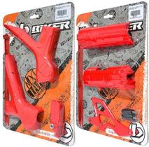 Kit Protetores Biker Crf 230 4 Peças Protetor Câmbio Bengala Pinhão e Quadro