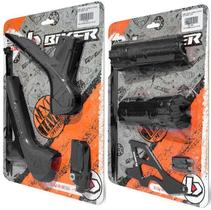 Kit Protetores Biker Crf 230 4 Peças Protetor Câmbio Bengala Pinhão e Quadro