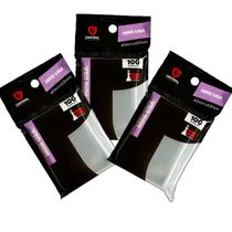 Kit Protetores De Cartas 200 Sleeves Mini Usa Padrão 41X63mm Kit Protetores De Cartas 200 Sleeves Mini Usa Padrão 41X63mm