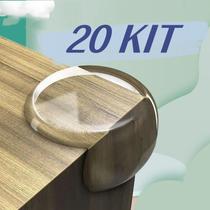 kit Protetores De Quina Silicone Redondo Para Crianças E Bebes Proteção
