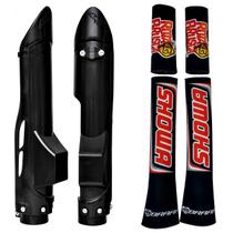 Kit Protetores Suspensão Dianteira Amx Neoprene Crf 250f Showa Preto Kit Protetores Suspensão Dianteira Amx Neoprene Crf 250f Showa Preto