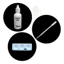Kit prova do Iodo 2% Para Mostura 3 Cavidade Em Porcelana