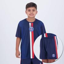 Kit PSG Mini Craque Infantil Azul Marinho Kit PSG Mini Craque Infantil Azul Marinho