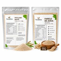 Kit Psyllium Em Pó E Farelo De Aveia Verdizen 200g