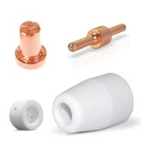 Kit PT31: 5 Bico Longo + 5 un. Eletrodo Longo + 3 Anel Difusor Cerâmico + 2 un Bocal Cerâmico