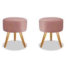 Kit puff helena suede rose - tf decor