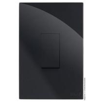 Kit Pulsador De Campainha Vertical 4X2 Recta Black Gloss Kit Pulsador De Campainha Vertical 4X2 Recta Black Gloss
