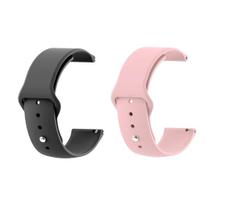 Kit Pulseira 20mm Silicone Sport Para Relógio e Smartwatch