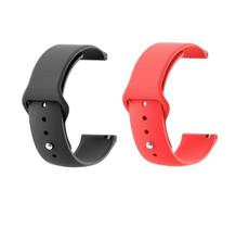 Kit Pulseira 22mm Silicone Sport Para Relógio e Smartwatch