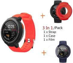 Kit Pulseira + Case + Película NSmart compatíveis com amazfit Verge - Verge lite