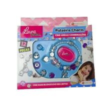 Kit Pulseira Charm Infantil Laura Fashion - Shiny Toys Kit Pulseira Charm Infantil Laura Fashion - Shiny Toys