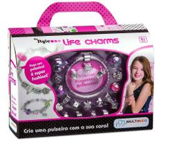 Kit Pulseira com pingentes My Style Life Charms Multikids Br468