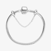 Kit Pulseira de Berloque Tradicional Tambor E Corrente de Segurança Pega Ladrão Prata 925 Garantia Kit Pulseira de Berloque Tradicional Tambor E Corrente de Segurança Pega Ladrão Prata 925 Garantia