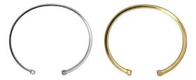 Kit Pulseira Feminina Aro Liso Banho Ouro E Prata Ajustável Kit Pulseira Feminina Aro Liso Banho Ouro E Prata Ajustável