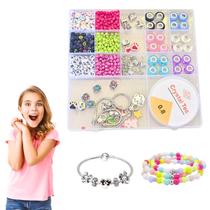 Kit Pulseira Feminina Infantil Berloques e Miçangas Kit Pulseira Feminina Infantil Berloques e Miçangas
