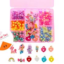 Kit Pulseira Infantil De Montar Bijuterias Miçanga Iniciante Kit Pulseira Infantil De Montar Bijuterias Miçanga Iniciante