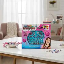 Kit Pulseira Infantil Miçangas Love Biju Bracelet Charm Diversão Coloridas Miçangas Berloques 2 Pulseira