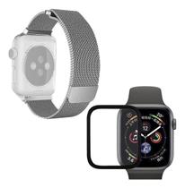 Kit Pulseira + Película Compatível Com Apple Watch Series 1,2,3,4,5,6,7,8