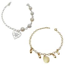 Kit Pulseira Semi Joias Folheadas A Ouro E Prata 30 Peças Atacado - Jady Joias Kit Pulseira Semi Joias Folheadas A Ouro E Prata 30 Peças Atacado - Jady Joias