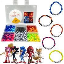 Kit Pulseira Sonic Shadow Miçanga + Adesivo