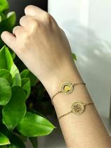 Kit Pulseiras Feminina Coração Banhada A Ouro 18K