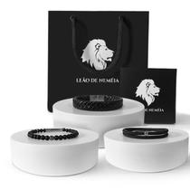 Kit Pulseiras Masculinas Black