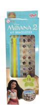 Kit Pulseiras Moana 2 com 18 Enfeites Disney Colecionaveis