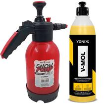 Kit pulverizador 2l snow pump sigma + shampoo vmol vonixx