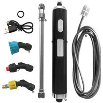 Kit Pulverizador elétrico recarregável USB-C Mangueira 5m + 3 Bicos Poker Tool Kit Pulverizador elétrico recarregável USB-C Mangueira 5m + 3 Bicos Poker Tool