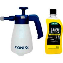 Kit Pulverizador Espuma Manual 2l Vonixx + 500ml Vintex