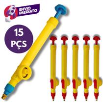 Kit Pulverizador Manual Acoplável Garrafa Pet Pressão Borrifador Com Mangueira Jato Regulável Kit Pulverizador Manual Acoplável Garrafa Pet Pressão Borrifador Com Mangueira Jato Regulável