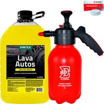 Kit Pulverizador Manual Gerador de Espuma Sigma SGT Shampoo Lava Autos Detergente Automotivo