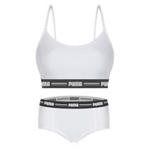 Kit Puma Top Modal Stretch + Calcinha Mini Boxer Feminino
