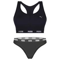 Kit Puma Top Nadador + Calcinha Biquíni Feminino