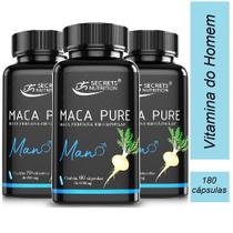 Kit Pure Mano Para Homens 180 Cápsulas - Secrets Nutrition