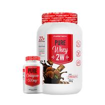Kit Pure Whey 2W 900g + Pure Colágeno 120 Caps PURETECH Kit Pure Whey 2W 900g + Pure Colágeno 120 Caps PURETECH