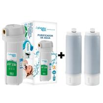 Kit Purificador De Água Fit 230 Rosca 1/2 + 2 Refil Planeta Água