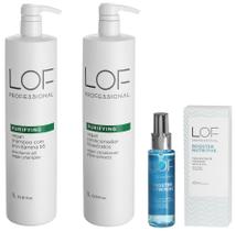 Kit Purifying Sh. + Cond. 1L + Nutritive Booster Másc. Kit Purifying Sh. + Cond. 1L + Nutritive Booster Másc.